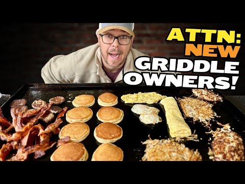 TIMED Big Griddle Breakfast on the Blackstone - Great Video for Beginners! Best Tips and Tricks!
