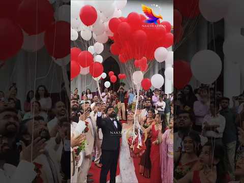 പള്ളിയിൽ എന്തുവാ ഈ കാണിക്കുന്നത്! ബലൂൺ പറത്തി സന്തോഷിച്ച വധൂവരന്മാരോട് കപ്യാർ ചേട്ടൻ പറഞ്ഞത് കേട്ടോ