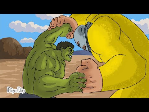 HULK vs Juggernaut ( Deadpool 2) Flipaclip animation