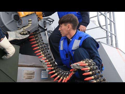 Loading 20mm Tungsten Ammo into Phalanx CIWS' Magazine Drum