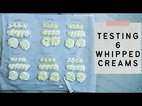 6 whipped creams for cakes - which holds up best?