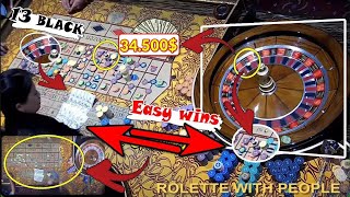 🔴LIVE ROULETTE|🚨Exclusive [FULL WINS] Big win 97.6% WIN🎰In real Casino🎰34.500$ Hot Bets✅2024/01/03