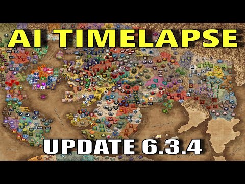 Warhammer 3 TW 300 Turn AI Only Timelapse but its v6.3.4
