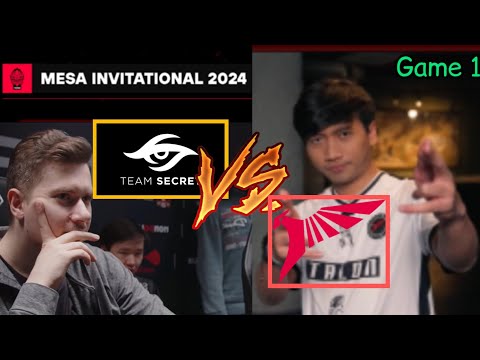 Team Secret VS Talon Esports‼️ MESA INVITATIONAL‼️ BO3 series🔥