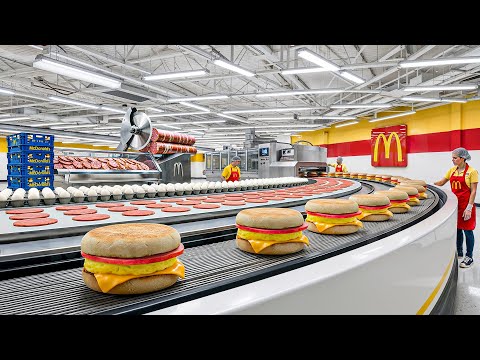 How McDonald's Egg McMuffin Is Made In Factory & Restaurant