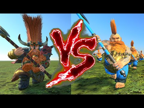 Ungrim Ironfist VS Giant Slayers. Total War Warhammer 3
