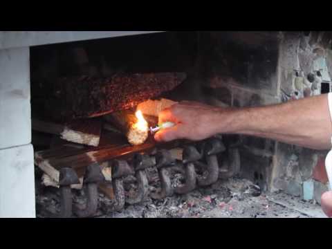 Den Kamin anzünden mit Rudis Grillstarter