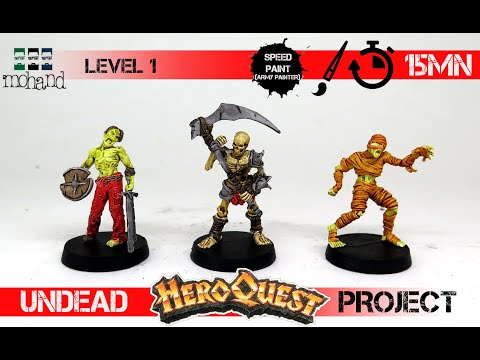 🇬🇧 Painting your  miniatures - Heroquest Project : Undead Level 1- Beginner
