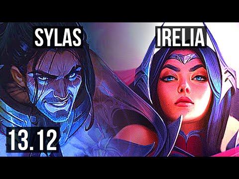 SYLAS vs IRELIA (MID) | 10/0/0, 6 solo kills, Legendary, 300+ games | EUW Master | 13.12