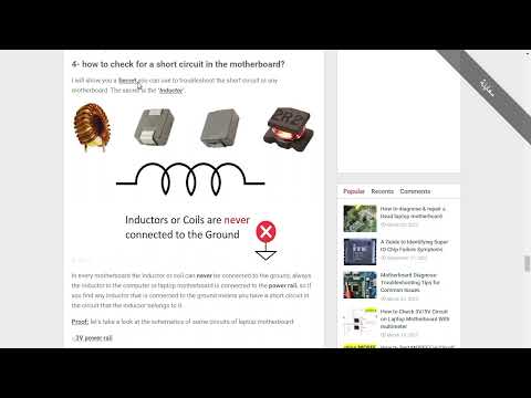 Learn how track Laptop motherboard voltage laptop schematics reading