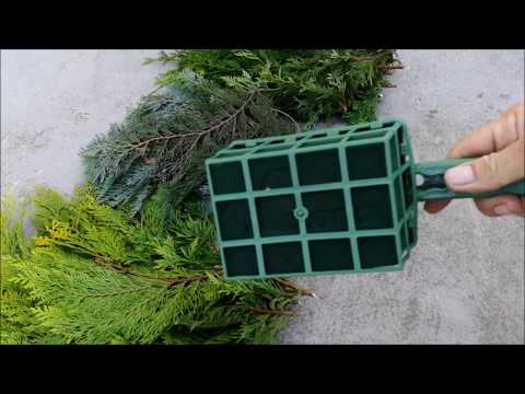 CEMETERY COMPOSITION Step by Step | All Saints' Day Wreath on a Foil