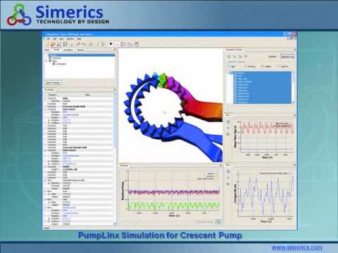 PumpLinx CFD Simulation for Crescent Internal Gear Pump