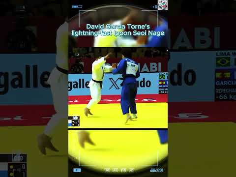 David Garcia Torne's lightning fast Ippon Seoi Nage #shorts #judo