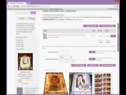 How to place an order on CustomIcing.com.au