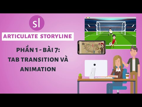 Jogo Elearning no Articulate Storyline || Etapa 1- Passo 7: Transição de guias e animação