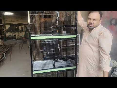 Cage 3Portion 3x2x2 size with revolving system and angle door #cage #cages #caged #houseofcage #bird