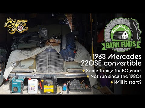 Barn find rare Mercedes W111 convertible survivor - sat for 40 years
