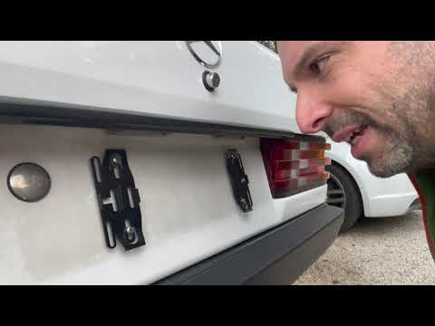 PLEXICLICK frameless license plate holders: mount and test, also for interchangeable license plates