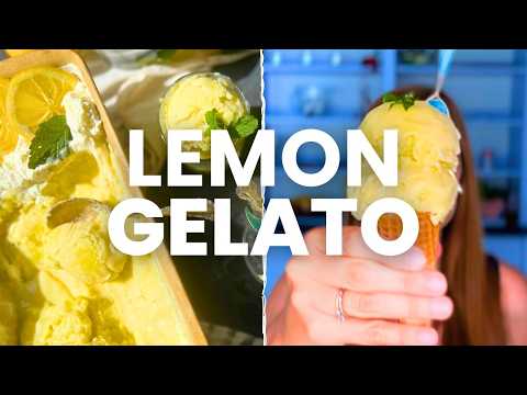 How to Make Creamy Lemon Gelato at Home 🍋 Just Like in Italy!