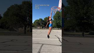 5’7 Girl 1 step vertical #dunk #dunking