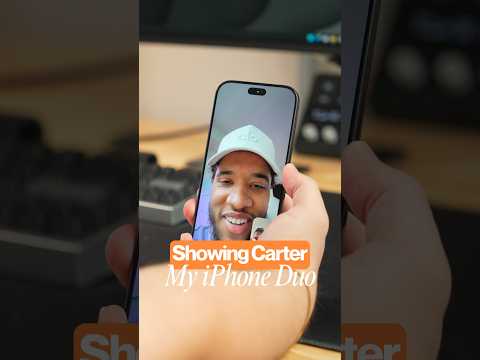 Showing Carter my iPhone Duo