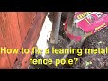 DIY Project. How to & Easiest way to fix a leaning fence without removing the fence pole? Pinoy Tayo
