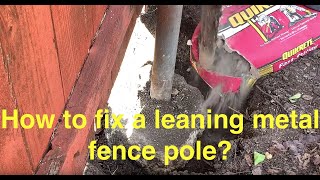 DIY Project. How to & Easiest way to fix a leaning fence without removing the fence pole? Pinoy Tayo