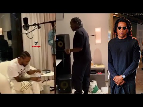 Kendrick Lamar Pulls Up To a Studio Session, Jay Z Verse Is CRAZY and Pusha T "THIS IS TOO MUCH" 🤯