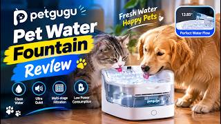 Petgugu Pet Water Fountain Review | Best Automatic Water Dispenser for Cats & Dogs