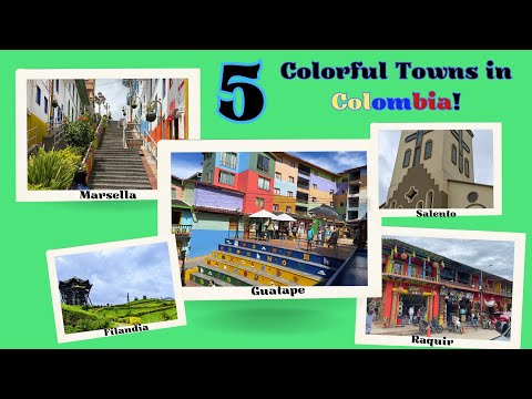 5 MUST SEE Colorful towns in Colombia!!!!