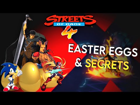 Streets of Rage 4 - Mr. X Nightmare DLC - EASTER EGGS & SECRETS!