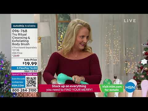 Tru Ritual Cleansing   Exfoliating Body Brush with Brush...