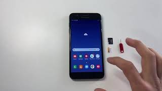 Samsung Galaxy J7 2018 - How to Insert SIM Cards & Micro SD Card EASILY!