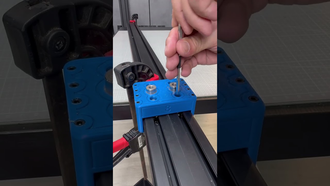 4080 Bi Freehand Drilling Jig M8 | Aluminum Extrusion Precision Drilling