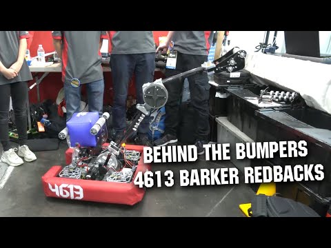Behind the Bumpers | 4613 Barker Redbacks | Charged Up Robot