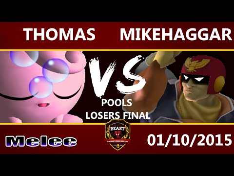 B.E.A.S.T 5 - Thomas (Jigglypuff) Vs. MikeHaggarKJ (Cpt.Falcon) - Melee Pools Losers Final