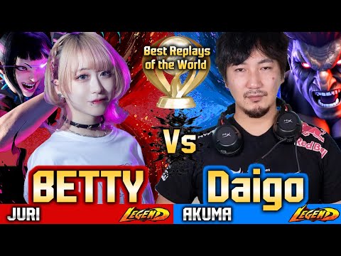 🔥 SF6 (BETTY vs Daigo Umehara) Akuma vs Juri ▰ Street Fighter 6 High Level Gameplay