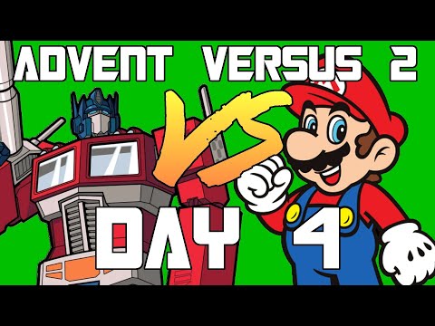 Advent Versus 2 Day 4: Transformers VS Super Mario