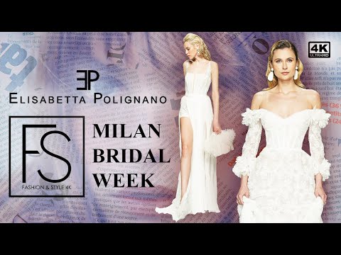 ELISABETTA POLIGNANO Spring Summer 2025 MILAN BRIDAL FASHION WEEK Show 4K Sì Sposaitalia Collezioni