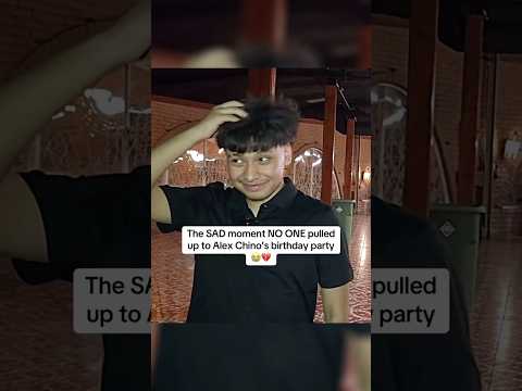 Alex Chino realizes his party was empty 💔 #funny #viral #fypシ