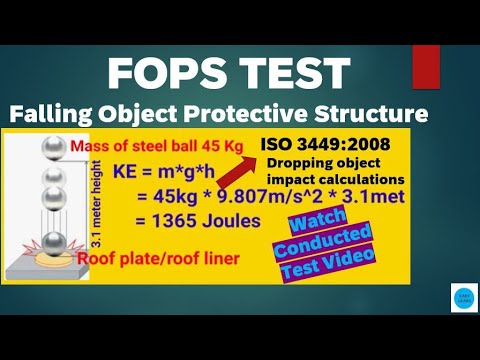 ROPS FOPS Testing|FOPS |Falling Object Protection|Falling Object Protective Structure|Roll over Fall