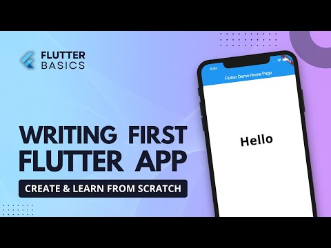 First Flutter App from scratch | Writing First Flutter App | Flutter Tutorial #10