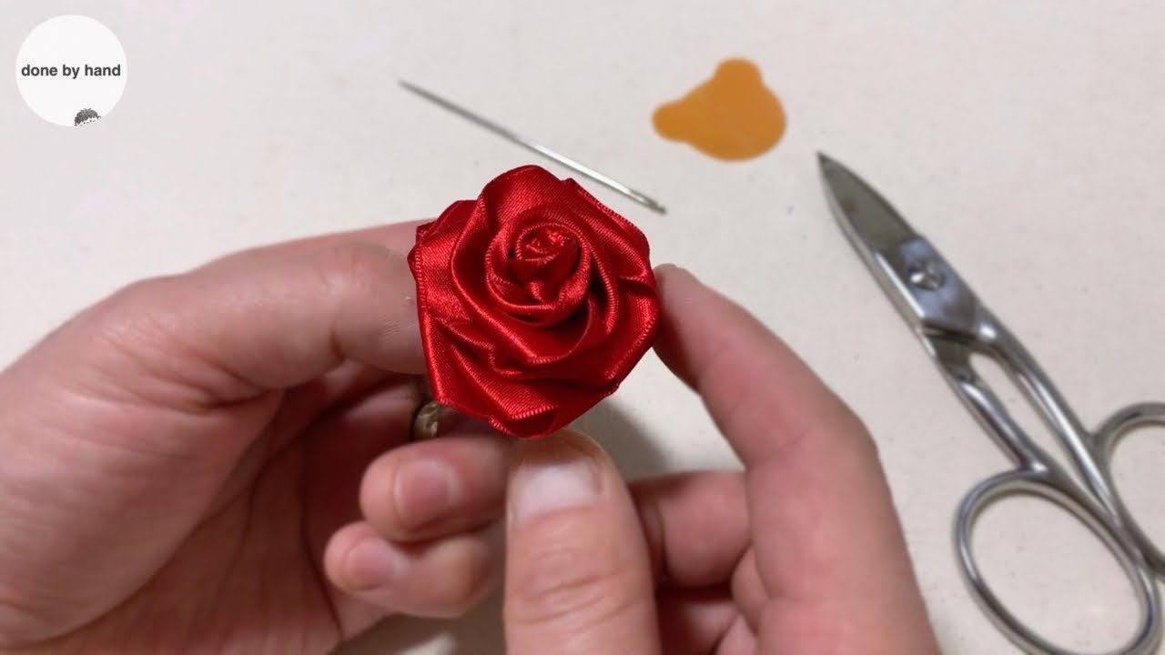 Ribbon roses easy to make.Tips and tricks for ribbon flower.
