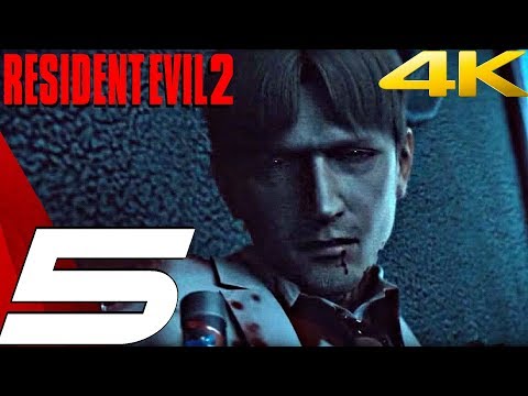 Resident Evil 2 HD - Gameplay Walkthrough Part 5 - William Birkin Boss & Giant Crocodile (Leon) 4K