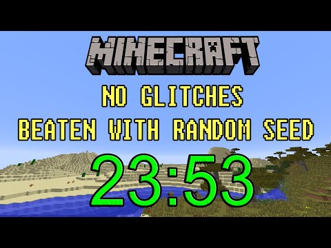 IlluminaHD - [World Record] Minecraft Beaten in 23:53 | Random Seed Glitchless Any% Speedrun