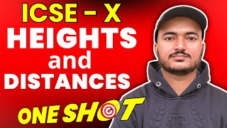 Heights and Distances  | Class 10th Math chapter 3 one shot video | R.S.Aggarwal Math | ICSE MATH