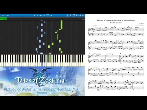 Tales of Zestiria - Melody of Water is the Guide in Spiritual Mist [Piano transcription]