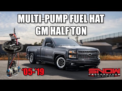 Snow 05-19 GM Half Ton Truck Fuel Hat - Triple Pump