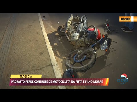 Padrasto perde controle de motocicleta na pista e filho morre 03 12 2021