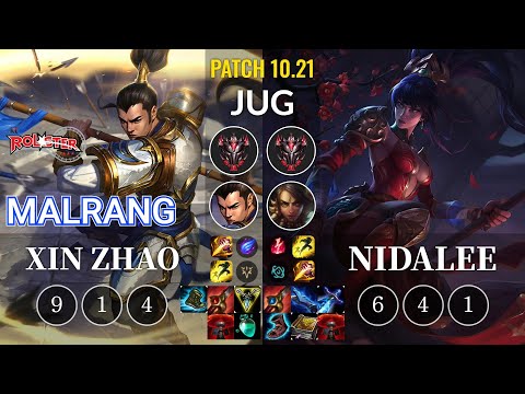 KT Malrang Xin Zhao vs Nidalee Jungle - KR Patch 10.21